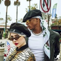 Kangol Bamboo Hawker Black 8 Panel Bamboo Flat Cap -fashionablehats Sales Shop k3217ht bk001 av4 bamboo hawker male