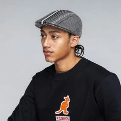 Kangol Birds Eye Stripe 507 Cotton Flat Cap 13 Kangol Birds Eye Stripe 507 Cotton Flat Cap -fashionablehats Sales Shop k3521 kangol birds eye stripe 507 grey 11 3