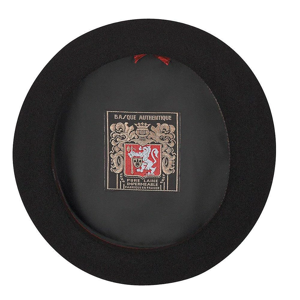 Scala Basque France Black Wool French Beret Hat - 10"- Made In France 5 Scala Basque France Black Wool French Beret Hat - 10"- Made In France - Image 3