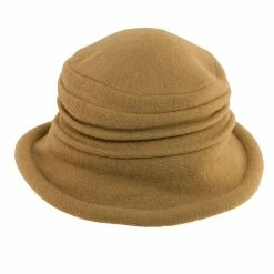 Genevra - Scala LW399 Walnut Crushable Boiled Wool Cloche Hat -fashionablehats Sales Shop scala cloche genevra scala lw399 walnut crushable boiled wool cloche hat hat 16524323061900