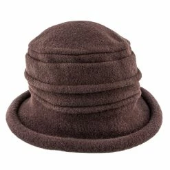 Genevra - Scala LW399 Walnut Crushable Boiled Wool Cloche Hat -fashionablehats Sales Shop scala cloche genevra scala lw399 walnut crushable boiled wool cloche hat hat 16524323225740