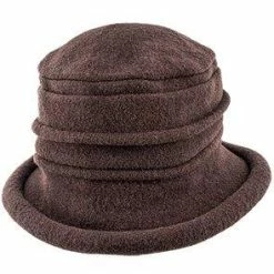 Genevra - Scala LW399 Walnut Crushable Boiled Wool Cloche Hat -fashionablehats Sales Shop scala cloche walnut one size fits most genevra scala lw399 walnut crushable boiled wool cloche hat hat 16556514902156