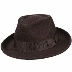Scala Capone - Crushable Wool Felt Fedora Hat -fashionablehats Sales Shop scala fedora chocolate large capone scala df109 chocolate crushable wool felt fedora hat hat 16556511002764