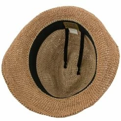 Manu - Scala LR687 Tea Crocheted Raffia Straw Fedora Hat 32 Manu - Scala LR687 Tea Crocheted Raffia Straw Fedora Hat -fashionablehats Sales Shop scala fedora manu scala lr687 tea crocheted raffia straw fedora hat hat 16712316387468