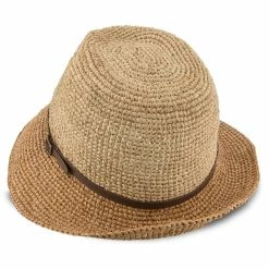 Manu - Scala LR687 Tea Crocheted Raffia Straw Fedora Hat 28 Manu - Scala LR687 Tea Crocheted Raffia Straw Fedora Hat -fashionablehats Sales Shop scala fedora manu scala lr687 tea crocheted raffia straw fedora hat hat 16712324284556