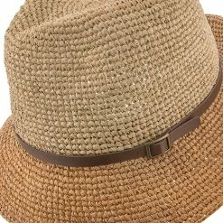 Manu - Scala LR687 Tea Crocheted Raffia Straw Fedora Hat 30 Manu - Scala LR687 Tea Crocheted Raffia Straw Fedora Hat -fashionablehats Sales Shop scala fedora manu scala lr687 tea crocheted raffia straw fedora hat hat 16712331067532