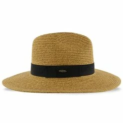 Sunnydale - Scala Toast Paper Braid Big Brim Fedora -fashionablehats Sales Shop scala fedora sunnydale scala toast paper braid big brim fedora hat 16524319981708
