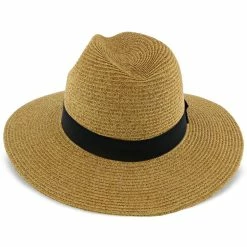 Sunnydale - Scala Toast Paper Braid Big Brim Fedora -fashionablehats Sales Shop scala fedora sunnydale scala toast paper braid big brim fedora hat 16524320014476