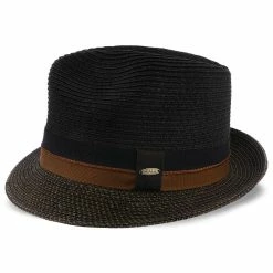 The City - Scala Black Paper Braid Fedora Hat -fashionablehats Sales Shop scala fedora the city scala black paper braid fedora hat hat 16524449284236