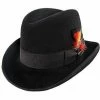 Dashing - Scala WF545 Wool Felt Homburg Hat -fashionablehats Sales Shop scala homburg black large dashing scala wf545 wool felt homburg hat hat 16524344164492