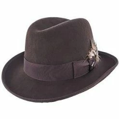 Dashing - Scala WF545 Wool Felt Homburg Hat 29 Dashing - Scala WF545 Wool Felt Homburg Hat -fashionablehats Sales Shop scala homburg chocolate large dashing scala wf545 wool felt homburg hat hat 16556519686284