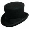 Twain - Scala WF569 Brown Wool Felt Top Hat - 5.5" Tall -fashionablehats Sales Shop scala top black large twain scala wf569 brown wool felt top hat 5 5 tall hat 16524344688780