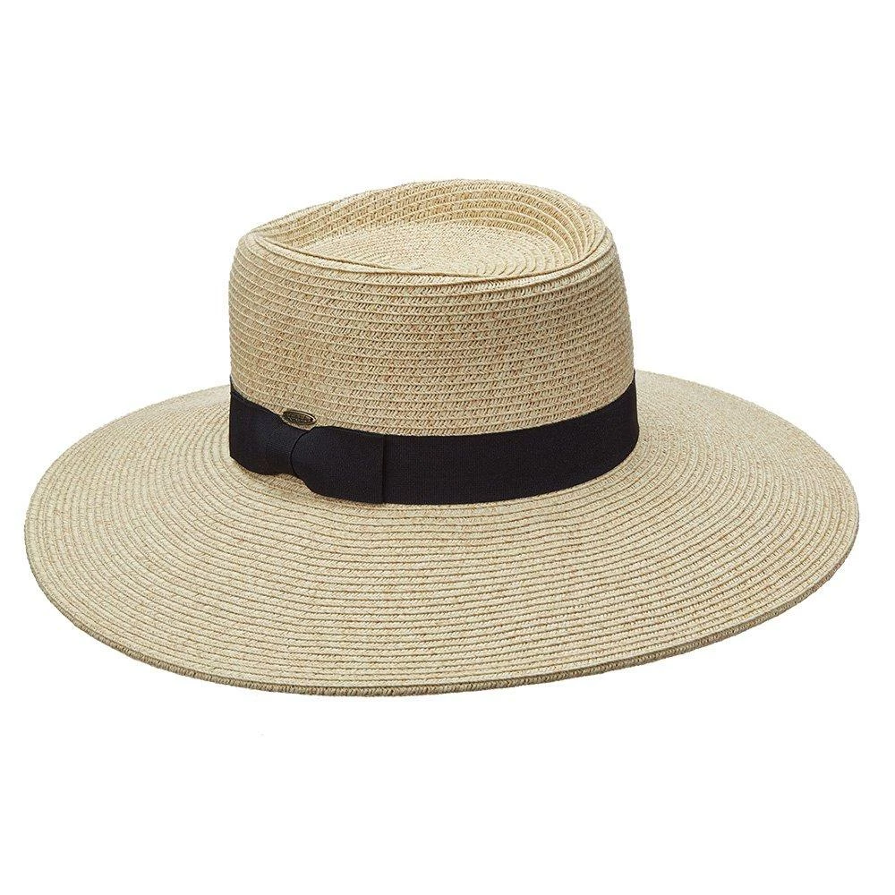 Optimist - Scala LP237 Toast Paper Braid Boater Hat 6 Optimist - Scala LP237 Toast Paper Braid Boater Hat - Image 4