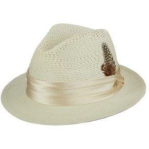 Stacy Adams Dublin Poly Braid Straw Fedora Hat 15 Stacy Adams Dublin Poly Braid Straw Fedora Hat - Image 13