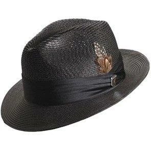 Stacy Adams Dublin Poly Braid Straw Fedora Hat 11 Stacy Adams Dublin Poly Braid Straw Fedora Hat - Image 9