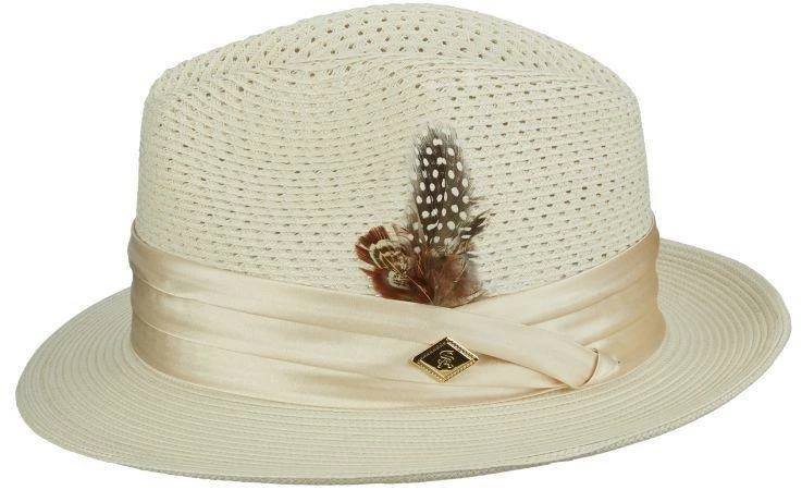 Stacy Adams Dublin Poly Braid Straw Fedora Hat 10 Stacy Adams Dublin Poly Braid Straw Fedora Hat - Image 8