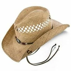 Stoney Creek - Stetson Natural/Brown Stained Raffia Straw Cowboy Hat - SSSTCR