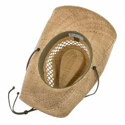 Stoney Creek - Stetson Natural/Brown Stained Raffia Straw Cowboy Hat - SSSTCR -fashionablehats Sales Shop stetson cowboy stoney creek stetson natural brown stained raffia straw cowboy hat ssstcr hat 16708867850380