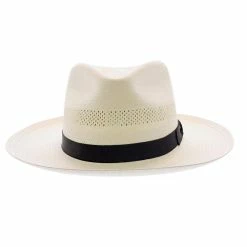 Stetson Alderton Shantung Straw Fedora Hat -fashionablehats Sales Shop stetson fedora alderton stetson shantung fedora hat hat 16524863701132