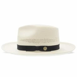 Stetson Alderton Shantung Straw Fedora Hat -fashionablehats Sales Shop stetson fedora alderton stetson shantung fedora hat hat 16524863733900