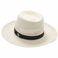 Stetson Alderton Shantung Straw Fedora Hat -fashionablehats Sales Shop stetson fedora alderton stetson shantung fedora hat hat 16524863766668