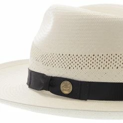 Stetson Alderton Shantung Straw Fedora Hat -fashionablehats Sales Shop stetson fedora alderton stetson shantung fedora hat hat 16524863799436