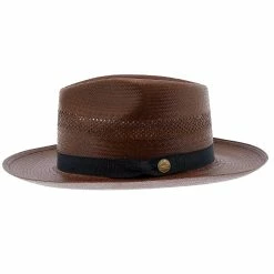 Stetson Alderton Shantung Straw Fedora Hat -fashionablehats Sales Shop stetson fedora alderton stetson shantung fedora hat hat 17284457005196