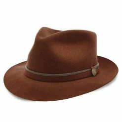Belfast - Stetson Fur Felt Fedora Hat - TWBLFS -fashionablehats Sales Shop stetson fedora belfast stetson fur felt fedora hat twblfs hat 16524261687436
