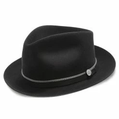 Belfast - Stetson Fur Felt Fedora Hat - TWBLFS -fashionablehats Sales Shop stetson fedora belfast stetson fur felt fedora hat twblfs hat 16524261752972