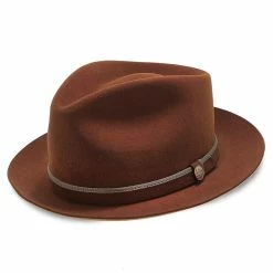 Belfast - Stetson Fur Felt Fedora Hat - TWBLFS -fashionablehats Sales Shop stetson fedora belfast stetson fur felt fedora hat twblfs hat 16524261818508