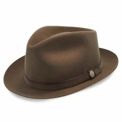 Belfast - Stetson Fur Felt Fedora Hat - TWBLFS -fashionablehats Sales Shop stetson fedora belfast stetson fur felt fedora hat twblfs hat 16524261851276
