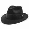 Temple - Stetson Fur Felt Fedora Hat - TFTMPL -fashionablehats Sales Shop stetson fedora black 6 3 4 temple stetson fur felt fedora hat tftmpl hat 16524242911372