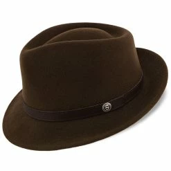 Stetson Prof Wool Felt Fedora Hat - TWPROF -fashionablehats Sales Shop stetson fedora brown small stetson prof wool felt fedora hat twprof hat 16710173982860