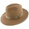 Darien - Stetson Fur Felt Fedora Hat -fashionablehats Sales Shop stetson fedora camel 6 7 8 darien stetson fur felt fedora hat hat 16524544508044