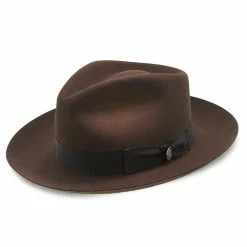 Chatham - Stetson Fur Felt Fedora Hat - TFCHAT -fashionablehats Sales Shop stetson fedora chatham stetson fur felt fedora hat tfchat hat 16524223217804