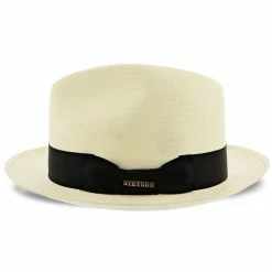 Haberdash - Stetson Shantung Straw Fedora Hat - TSHBRD -fashionablehats Sales Shop stetson fedora haberdash stetson shantung straw fedora hat tshbrd hat 16524422316172