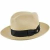 Center Dent - Stetson Panama Straw Fedora Hat - TSCDNTK -fashionablehats Sales Shop stetson fedora natural 6 7 8 center dent stetson panama straw fedora hat tscdntk hat 16524256837772