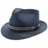Nantucket - Stetson Milan Straw Fedora Hat -fashionablehats Sales Shop stetson fedora navy 6 3 4 nantucket stetson milan straw fedora hat hat 16524668108940