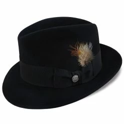 Saxon - Stetson Fur Felt Fedora Hat - TFSAXN -fashionablehats Sales Shop stetson fedora saxon stetson fur felt fedora hat tfsaxn hat 16524233179276
