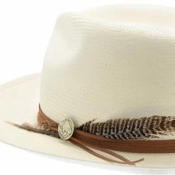 Tallahassee - Stetson Natural Shantung Straw Fedora Hat -fashionablehats Sales Shop stetson fedora tallahassee stetson natural shantung straw fedora hat hat 16524661981324