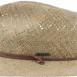 Stetson Terrace Outdoor Vented Seagrass Straw Fedora Hat -fashionablehats Sales Shop stetson fedora terrace stetson outdoor vented seagrass fedora hat hat 16524863373452
