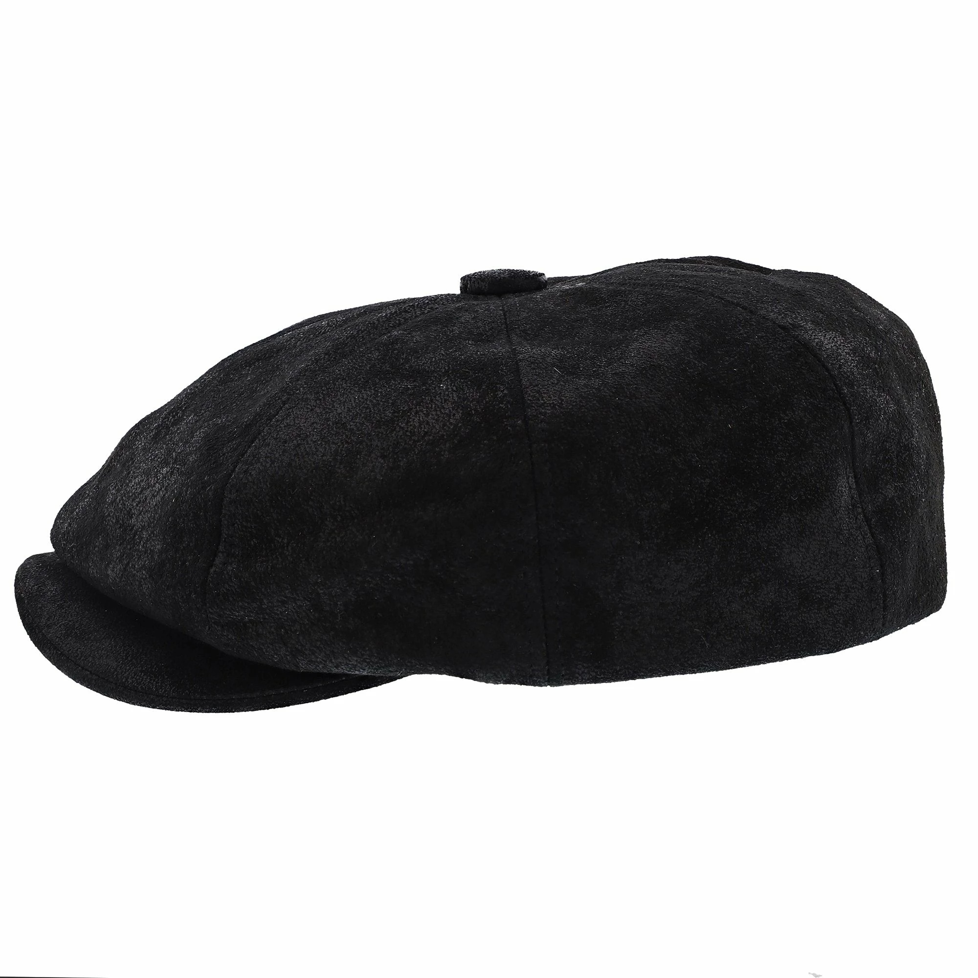 Stetson Birmingham Weathered Leather Newsboy Cap 9 Stetson Birmingham Weathered Leather Newsboy Cap - Image 7