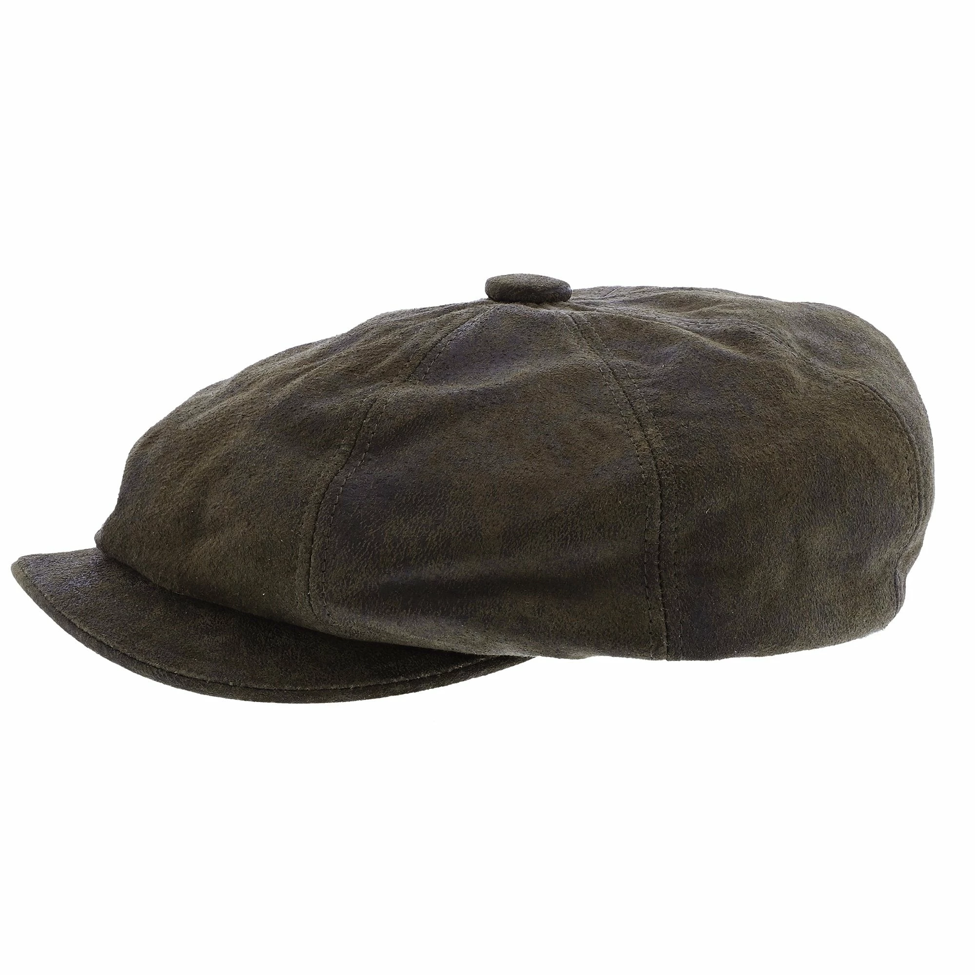 Stetson Birmingham Weathered Leather Newsboy Cap 13 Stetson Birmingham Weathered Leather Newsboy Cap - Image 11