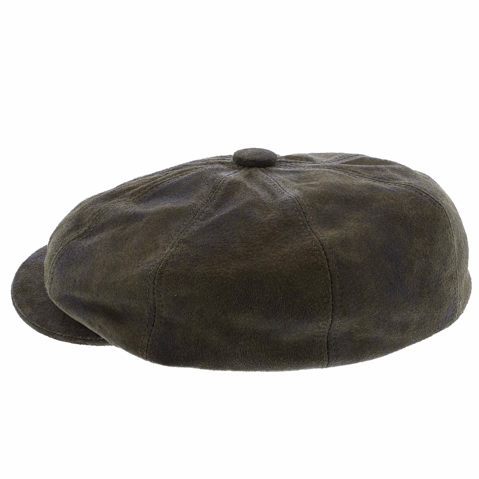Stetson Birmingham Weathered Leather Newsboy Cap 14 Stetson Birmingham Weathered Leather Newsboy Cap - Image 12