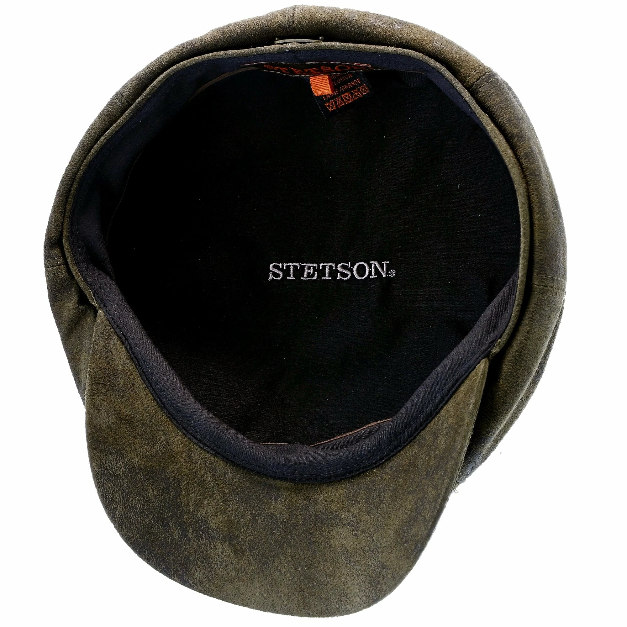 Stetson Birmingham Weathered Leather Newsboy Cap 17 Stetson Birmingham Weathered Leather Newsboy Cap - Image 15