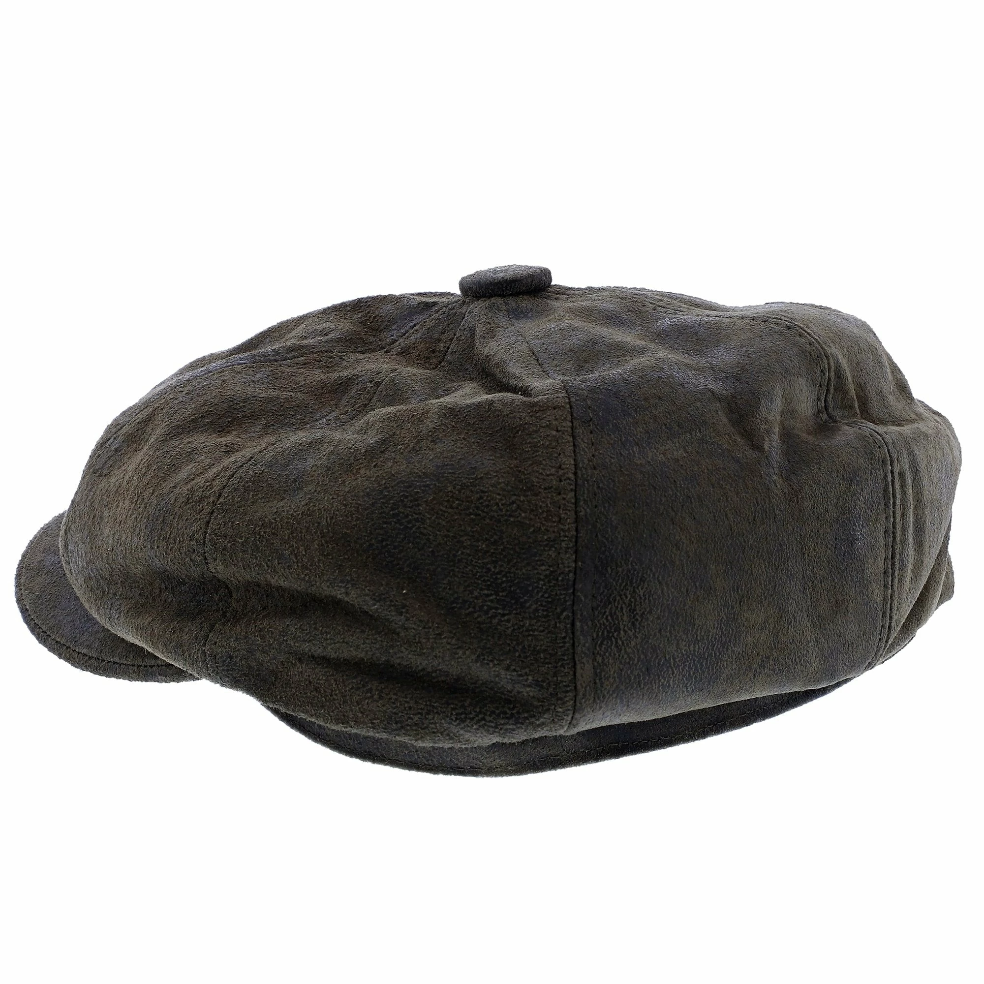 Stetson Birmingham Weathered Leather Newsboy Cap 18 Stetson Birmingham Weathered Leather Newsboy Cap - Image 16