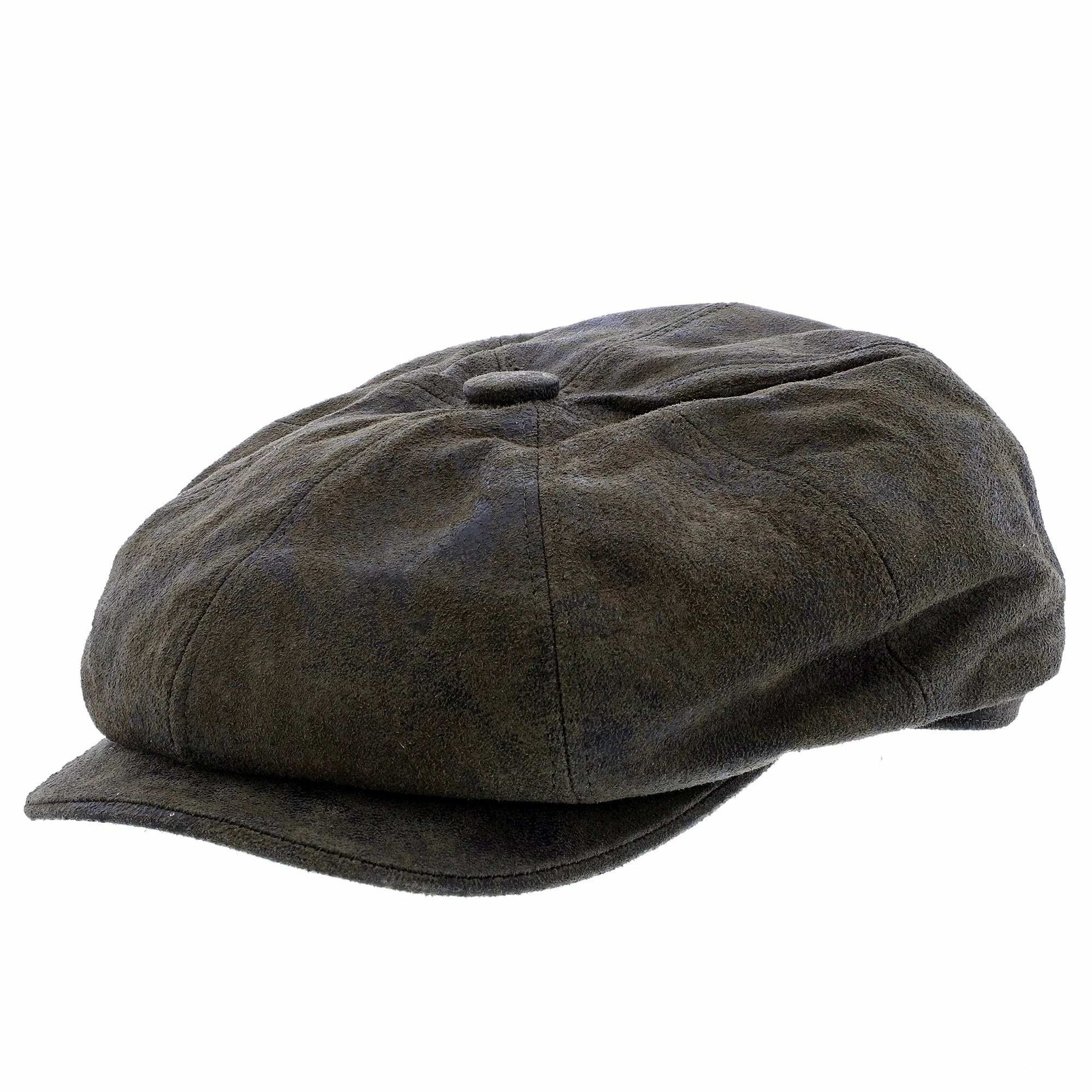 Stetson Birmingham Weathered Leather Newsboy Cap 20 Stetson Birmingham Weathered Leather Newsboy Cap - Image 18