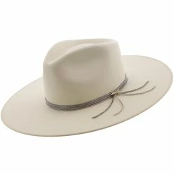 Hardrock B - Stetson Wool Felt Fedora Hat -fashionablehats Sales Shop stetson wide brim bone small hardrock b stetson wool felt fedora hat hat 17144369938572