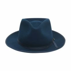 Pure Stratoliner - Stetson Beaver Fur Felt Fedora Hat 37 Pure Stratoliner - Stetson Beaver Fur Felt Fedora Hat -fashionablehats Sales Shop tfprstb1024 true blue 1