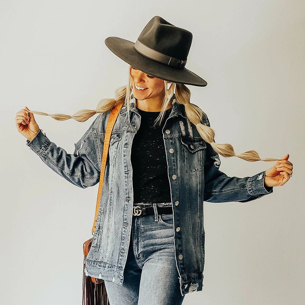 Stingray - Walrus Hats Grey Wide Brim Wool Felt Fedora Hat 14 Stingray - Walrus Hats Grey Wide Brim Wool Felt Fedora Hat - Image 12